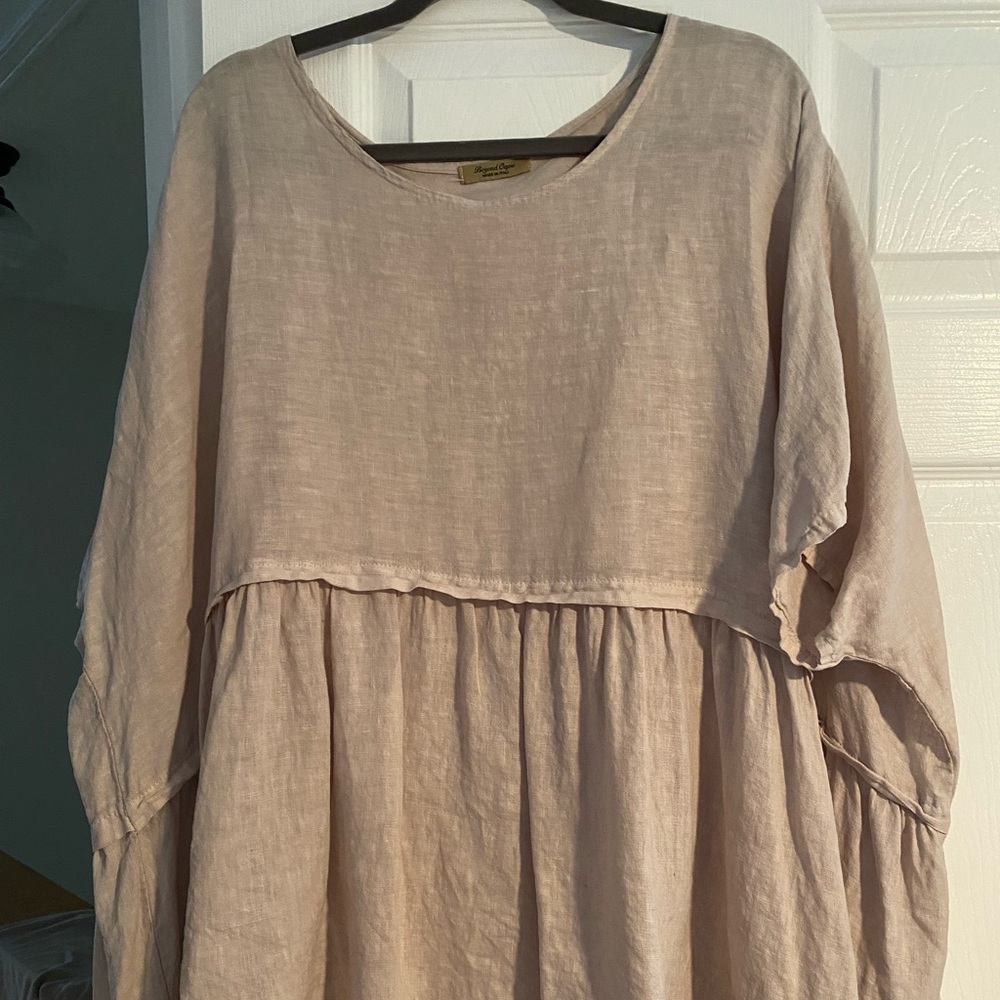 Flowy linen shirt made in Italy - Picture 2 of 3